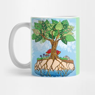 Trees Drink from the Water Table Scene - Climate Art! Mug